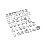 Abtibilduri Cromate: Litere, Cifre si Semne cu Efect 3D Automotive TrustedCars, Oem