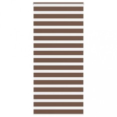 vidaXL Jaluzea tip zebra maro lățime țesătură 90,9 cm poliester