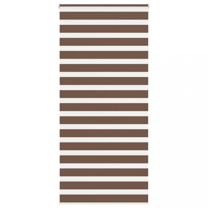 vidaXL Jaluzea tip zebra maro lățime țesătură 100,9 cm poliester