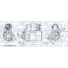 Electromotor Nissan Micra C+C 3 (K12) 08.05-06.10, Micra 2 (K11) 01.92-12.07, Micra 3 (K12) 03.02-06.10, Note (E11 Ne11) 01.05-08.13, MAGNETI MARELLI