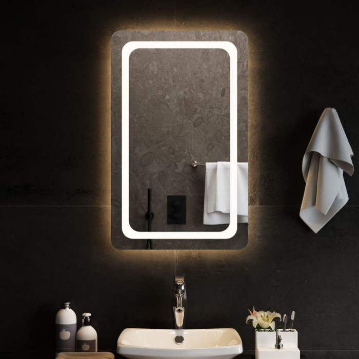 Oglinda de baie cu LED, 50x80 cm GartenMobel Dekor