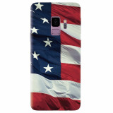Husa silicon pentru Samsung S9, American Flag Illustration