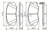 Set placute frana,frana disc SAAB 9-5 (YS3G) (2010 - 2012) BOSCH 0 986 494 279