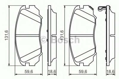 Set placute frana,frana disc CHEVROLET MALIBU (V300) (2012 - 2016) BOSCH 0 986 494 279 foto