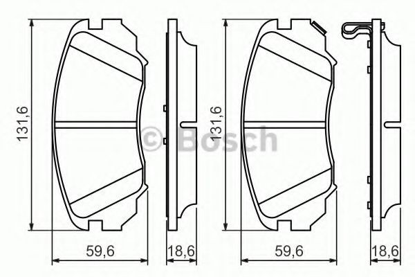 Set placute frana,frana disc CHEVROLET MALIBU (V300) (2012 - 2016) BOSCH 0 986 494 279