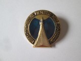 URSS/Rusia insigna colectie Muzeul Memorial de Cosmonautica al URSS din Moscova anii 70,dimensiuni:28 x 27 mm, Europa