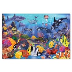 Puzzle de podea Viata subacvatica Melissa and Doug