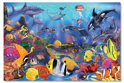 Puzzle de podea Viata subacvatica Melissa and Doug foto