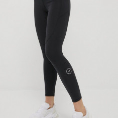 adidas by Stella McCartney colanți de antrenament HD9064 femei, culoarea negru, uni HD9064