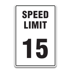 SPEED LIMIT 15 SIGN foto