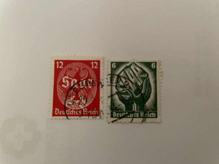 deutsches reich serie timbre stampilata