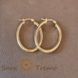 Cercei ovali 3.6 cm , Eleganta clasica si rafinament discret, SaraTremo