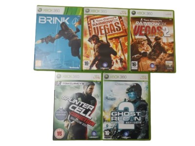 Joc XBOX 360 Brink + Tom Clancy Vegas + Vegas 2 + Splinter Cell + Ghost Recon 2 foto