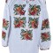 Bluza tip ie dama R2, alb/ portocaliu marimea S