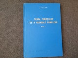 S STOILOW TEORIA FUNCTIILOR DE O VARIABILA COMPLEXA VOL 1