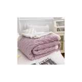 Cumpara ieftin Patura Cocolino cu Blanita Pentru Pat Dublu, Gri Albastrui - TRICOT9