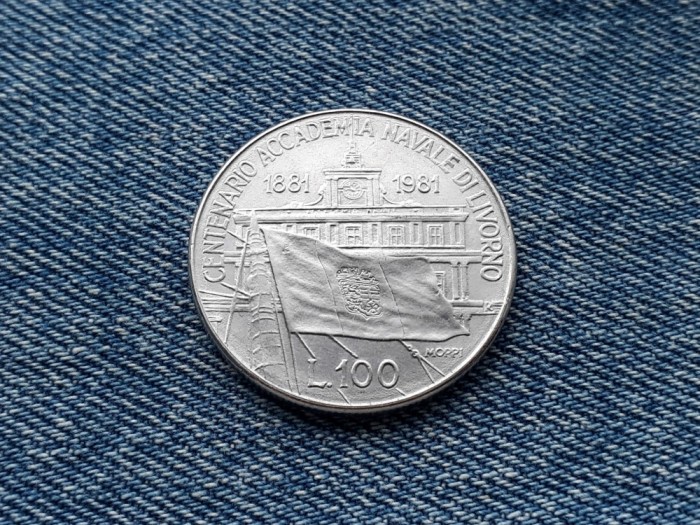 100 Lire 1981 Italia moneda aniversara