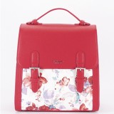 Cumpara ieftin Rucsac rosu cu imprimeu floral DHJ731-3 M11