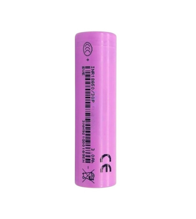Acumulator Li-ion EVE INR18650-30P, 3000mAh, 3.6V, 30A, Flat Top
