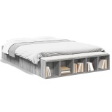 Cumpara ieftin Cadru de pat, gri sonoma, 140x200 cm, lemn prelucrat