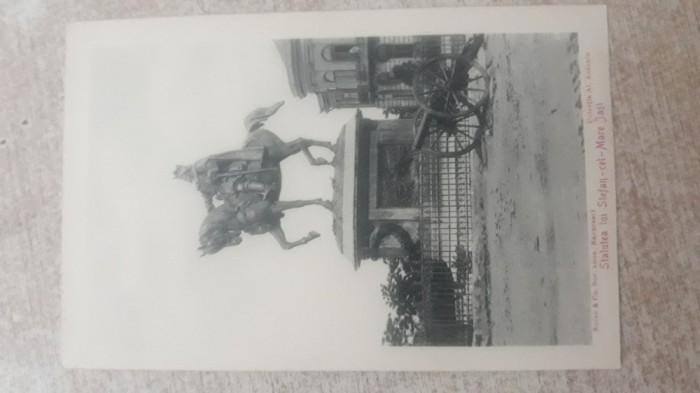 Colecția Al.Antoniu- Statuia lui Ștefan cel Mare din Iași.