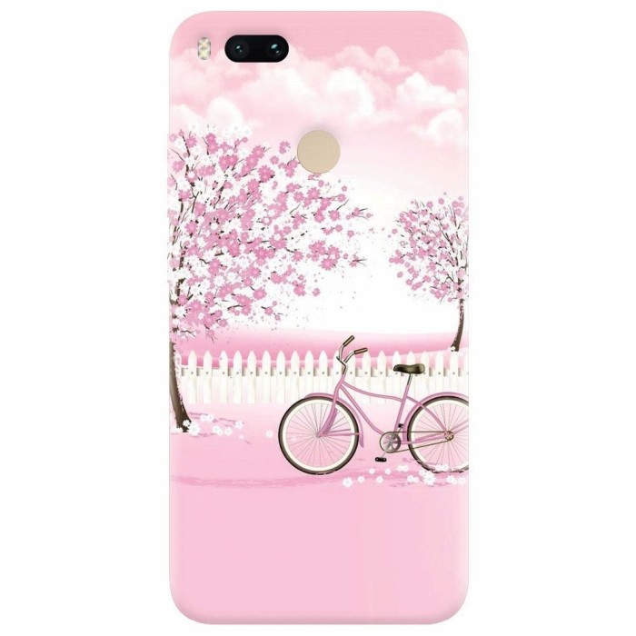 Husa silicon pentru Xiaomi Mi A1, Pink Spring