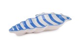 Cumpara ieftin Bol portelan alb albastru Scoica 20,9x10,1x2,6h