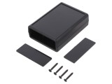 Carcasă ABS Neagră cu Panou 66.5x92x28 mm
