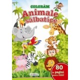 Coloram animale salbatice. 80 de pagini pentru tine!/***
