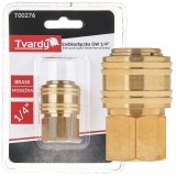 Conector rapid din alama tip mama, filet interior 1 / 4&quot;, Tvardy T00276