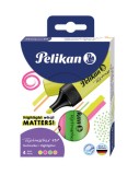 Textmarker 490, set 4 culori, cutie carton, Litera