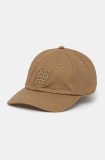 Pedro del Hierro șapcă de baseball din bumbac femei, culoarea maro, cu imprimeu, 7759498