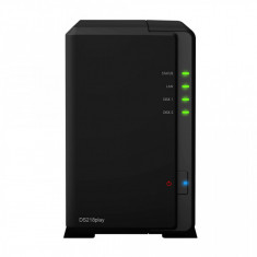 NAS SYNOLOGY, tower, HDD x 2, capacitate maxima 32 TB, memorie RAM 1 GB, RJ-45 foto