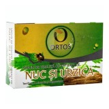 Sapun cu extract de nuc si urzica 100g, Ortos