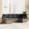 vidaXL Set de canapele pentru grădină 6 pcs Gri Rattan poli 3346449