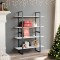 vidaXL Bibliotecă cu 4 rafturi, alb, 100x30x140 cm, PAL 806477