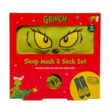 Set sosete si masca de somn, Grinch Christmas