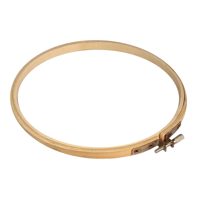 Gherghef broderie din bambus Crisalida, diametru 15 cm