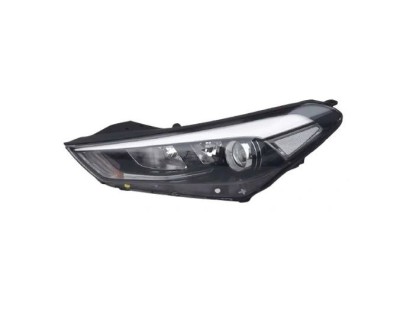 Far HYUNDAI TUCSON (TL), 09.2015-06.2018, DEPO, fata, partea stanga, cu lumina pentru viraje statica; cu &amp;amp;#39;lumina de zi&amp;amp;#39; tip LED; H7+H7+H7+PY2 foto