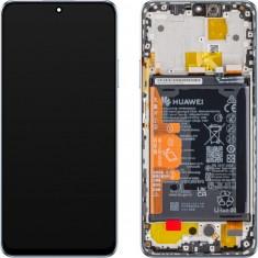 Display cu Touchscreen Huawei nova Y90, cu Rama si Acumulator, Albastru (Crystal Blue), Service Pack 02355ARH foto