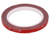 Bandă de Fixare Acrilică Gri 9mm x 5m