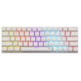 Tastatura gaming White Shark Wakizashi 2, Iluminare LED, Switch Blue, Alb