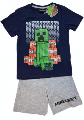 Pijama copii Minecraft Creeper TNT, 5 - 12 ani , ORIGINAL Mojang !! foto