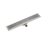 Jgheab de dus Leziter Nex 60cm Otel Inoxidabil Satinat Crom Liniar pentru Cabina