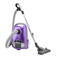 Aspirator cu sac Heinner, 200 W, 2.5 l, sac textil, putere variabila, indicator LED, sac textil, Mov foto
