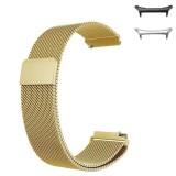 Curea metalica compatibila Samsung Galaxy Watch Ultra2, Milanese Loop, telescoape Quick Release, 22mm, Auriu