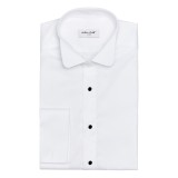 Camasa barbati slim alba ceremonie C015SL