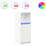 Cumpara ieftin Dulap cu LED, alb, 38x34x100 cm, lemn prelucrat