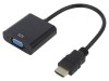 Convertor D-Sub 15pin la HDMI 0,15m Negru
