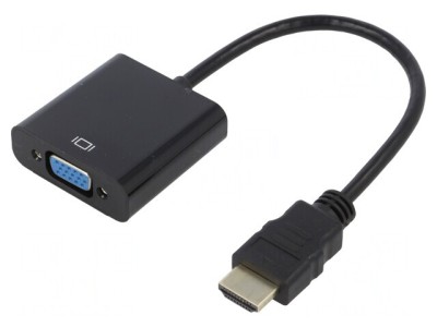 Convertor D-Sub 15pin la HDMI 0,15m Negru foto